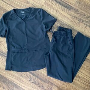 Cherokee Allura Scrub Set Gray Charcoal Small